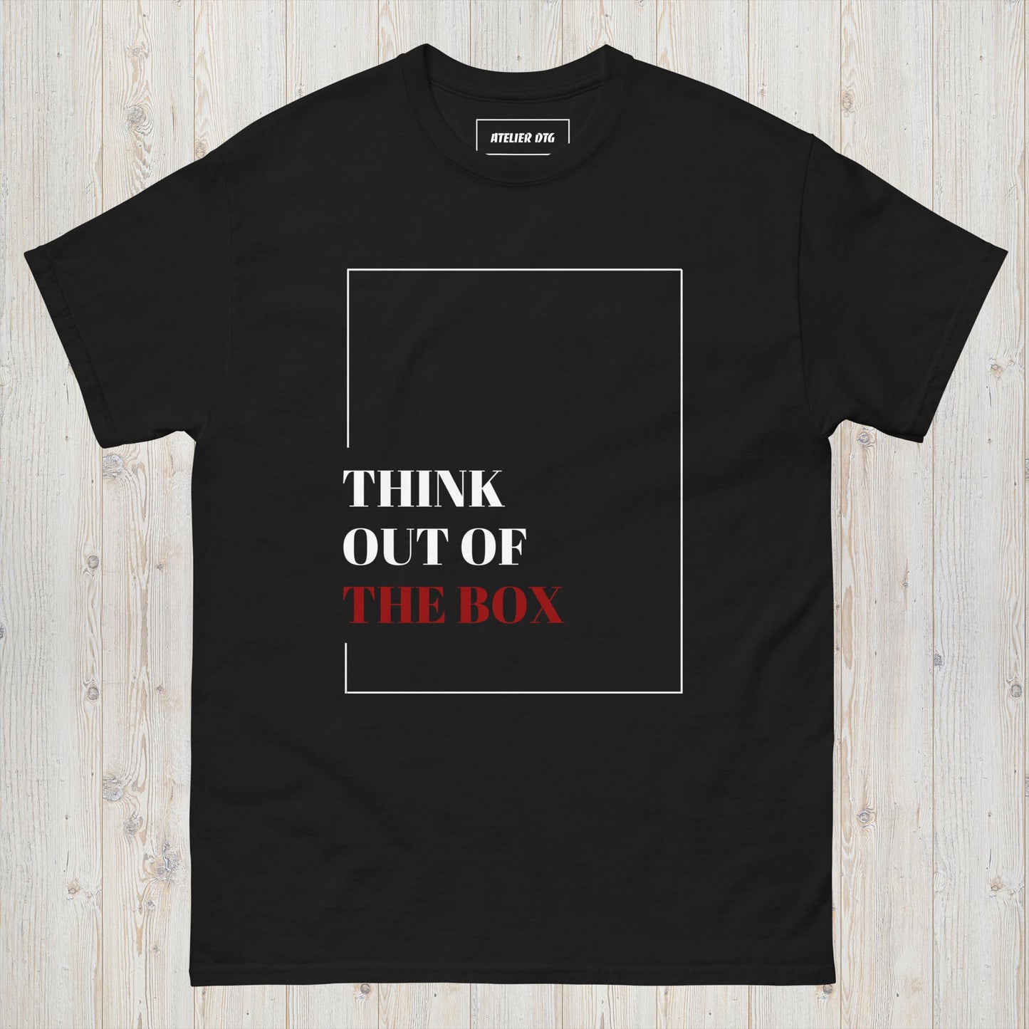 Black Out of the Box graphic tee for men