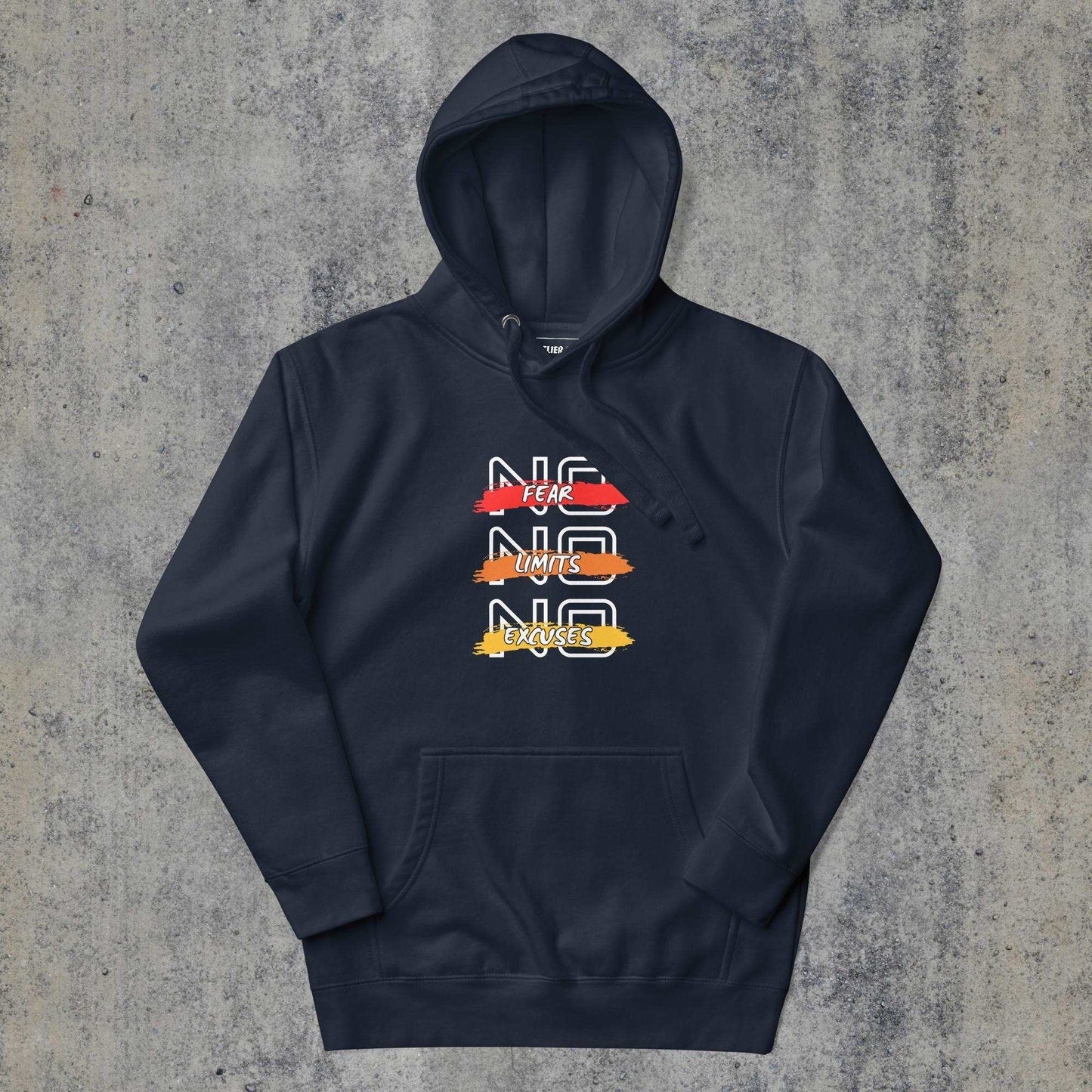  > No Excuses Premium Hoodie Navy Blazer Colour